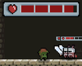 The player's health bar